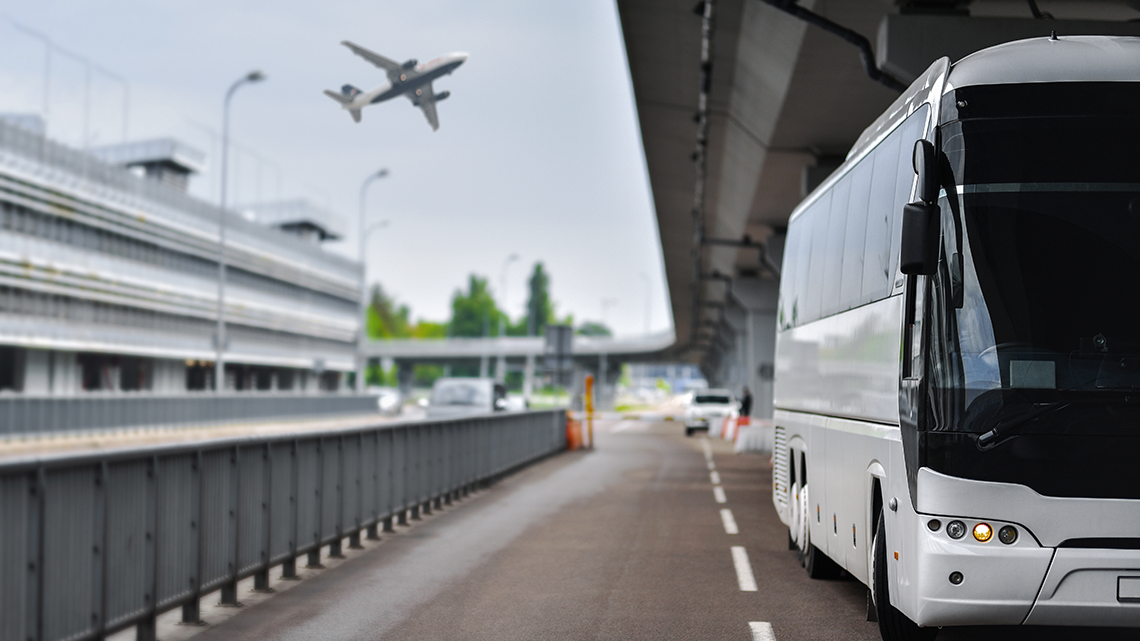 Bus at airport