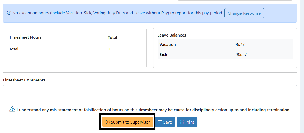 submit to supervisor