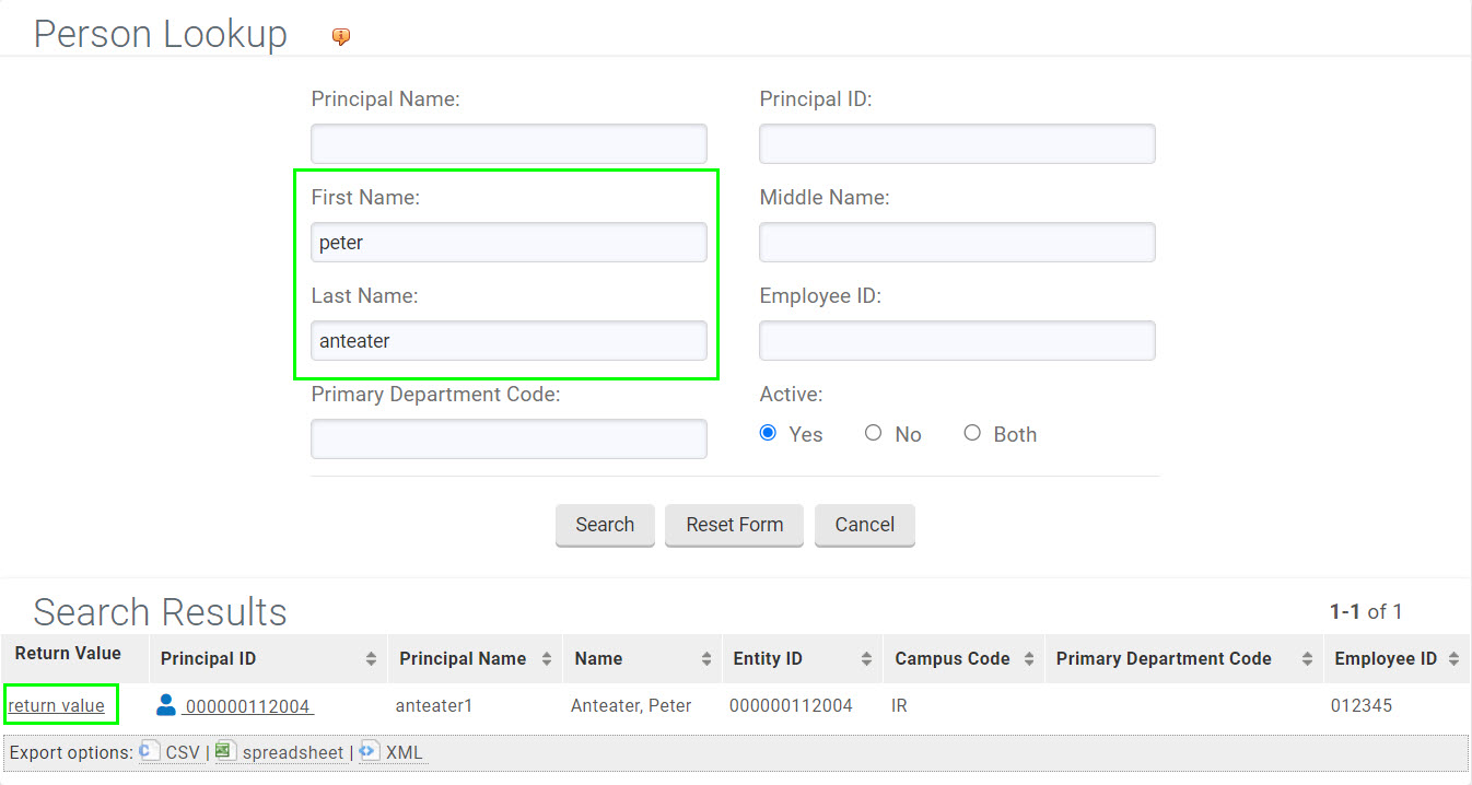 lookup-return-value