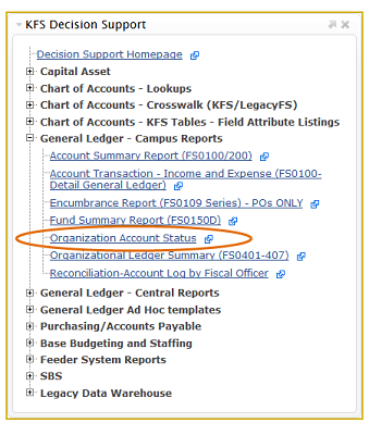 Decision support interface