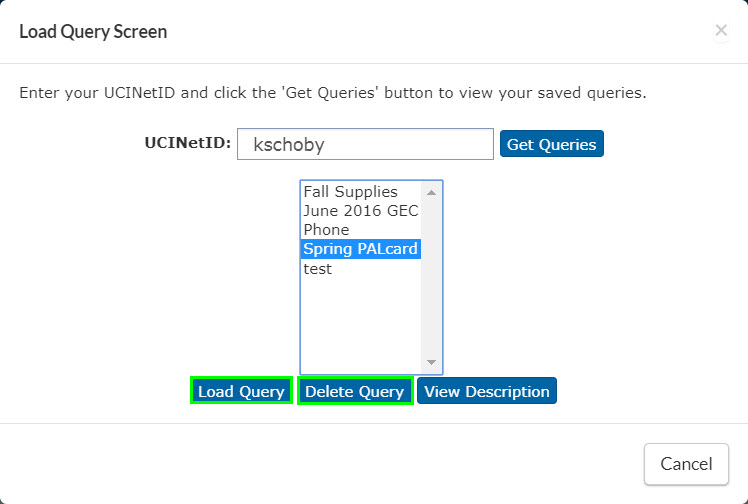 load query